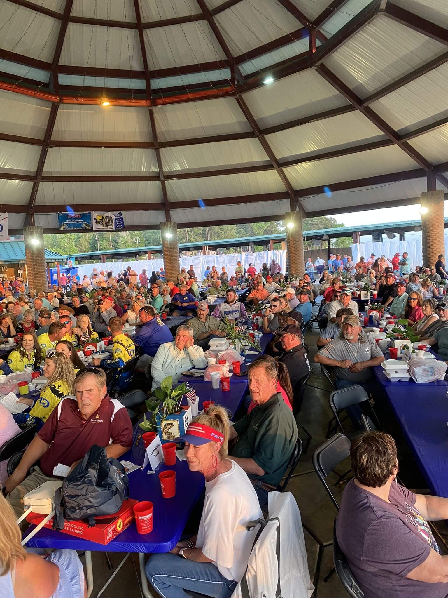 People gathered at an indoor event.