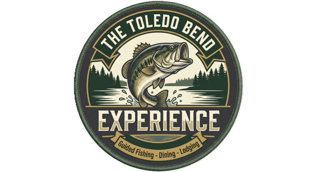 Toledo Bend bass fishing logo badge